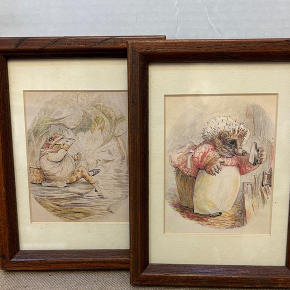 Pair of Framed Prints from Beatrix Potter Stories - Picture 1 of 14